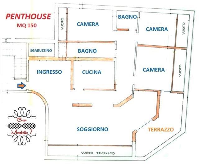 Penthouse Three Bedrooms Sanremo Eksteriør bilde